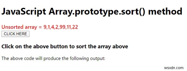 JavaScriptのArray.prototype.sort（）。 