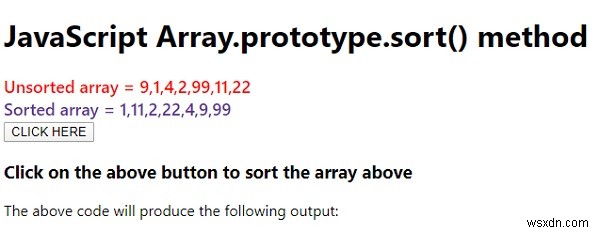 JavaScriptのArray.prototype.sort（）。 