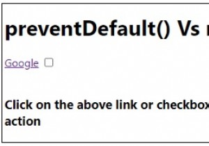 PreventDefault（）vs JavaScriptでfalseを返しますか？ 