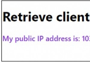 クライアントのIPアドレスを取得するJavaScriptプログラム 