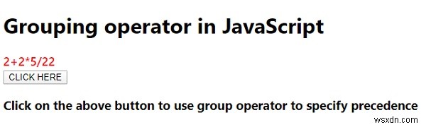JavaScriptのグループ化演算子について説明します。 
