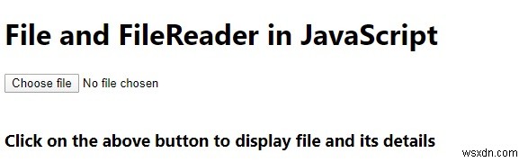 JavaScriptのファイルとFileReader？ 