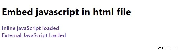 JavaScriptをHTMLファイルに埋め込む方法は？ 