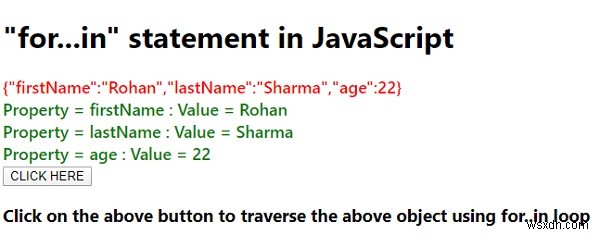 JavaScriptの...inステートメントについて説明しますか？ 