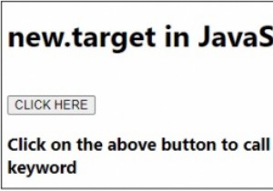 JavaScriptのnew.target 