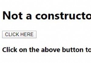 JavaScriptの「コンストラクター関数ではない」エラーを説明しますか？ 