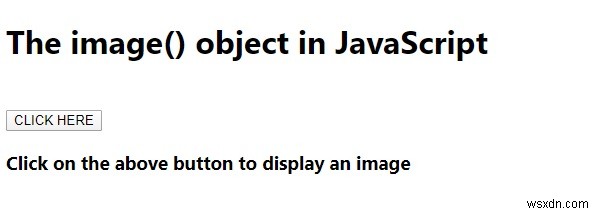 JavaScriptのimage（）オブジェクト。 
