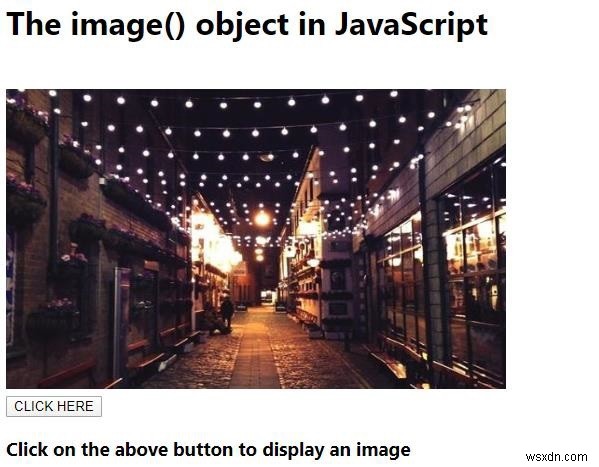 JavaScriptのimage（）オブジェクト。 