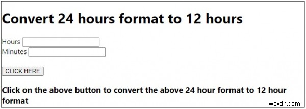 24時間形式を12時間に変換するJavaScriptプログラム 