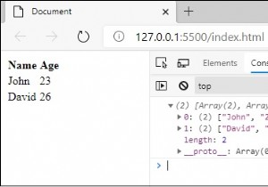 【jQuery】HTMLテーブルのデータをJavaScriptの配列に変換する方法