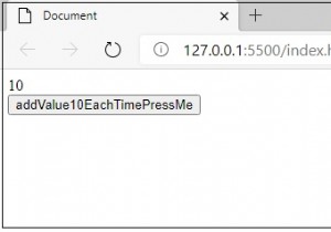 JavaScriptでボタンをクリックしたら、10の値の増分を作成するにはどうすればよいですか？ 