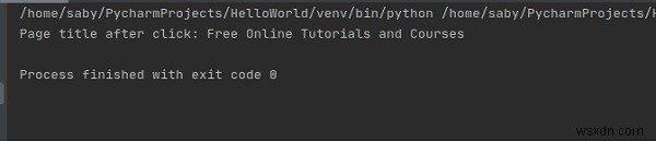 Pythonを使用してSeleniumでjavascriptを実行します。 