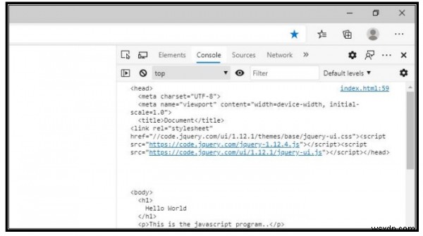 ドキュメント全体のHTMLをJavaScriptで文字列として取得するにはどうすればよいですか？ 