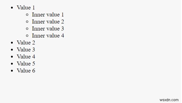 JavaScript-配列のネストに基づいてネストされた順序なしリストを作成するにはどうすればよいですか？ 