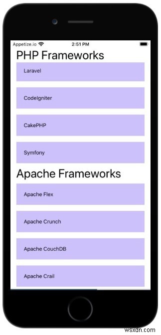 SectionListコンポーネントとは何ですか？ReactNativeでそれを使用する方法は？ 