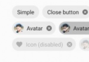 React Nativeでマテリアルチップビューを表示するにはどうすればよいですか？ 