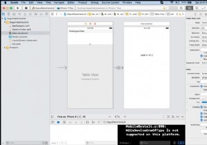 SwiftのUITableViewCellからViewControllerにセグエをプッシュします 