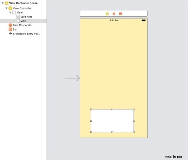 iOSで画面の下部にビューを配置する方法 