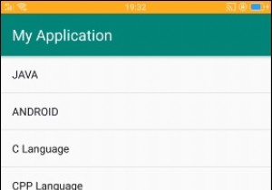 AndroidでListViewを作成する方法は？ 