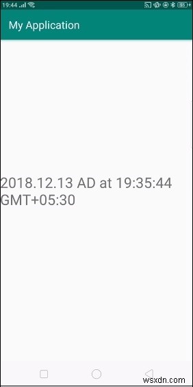 Androidで現在の時刻と日付を取得する 
