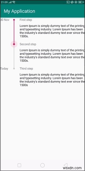 Androidシーケンスレイアウトの使用方法は？ 