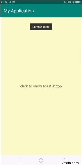 Androidでトーストの位置を変更するにはどうすればよいですか？ 
