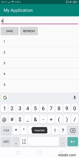 AndroidでListviewの要素を番号順に保存するにはどうすればよいですか？ 