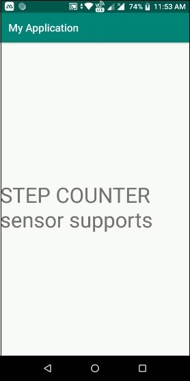 AndroidモバイルがSTEPCOUNTERセンサーをサポートしていることを確認する方法は？ 