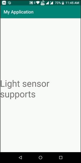 AndroidモバイルがLIGHTセンサーをサポートしていることを確認する方法は？ 