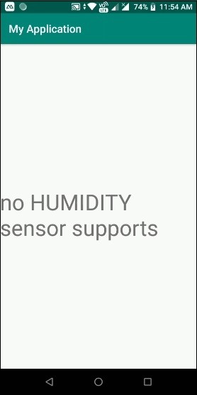 アンドロイドモバイルが湿度センサーをサポートしていることを確認する方法は？ 
