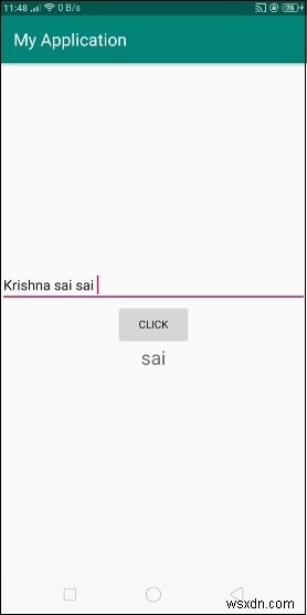 Android textviewでsplit（）を使用するにはどうすればよいですか？ 