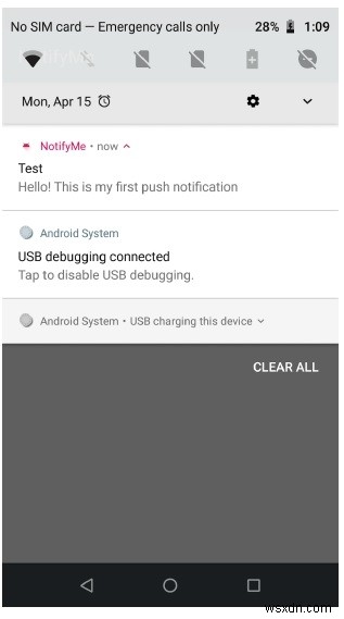 Androidの通知からアクティビティを開始しますか？ 