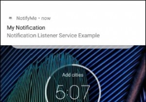 Androidでローカル通知を作成するにはどうすればよいですか？ 