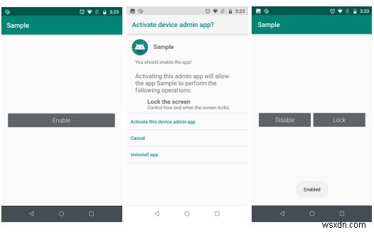 プログラムでAndroidデバイスの画面のオンとオフを切り替える方法は？ 