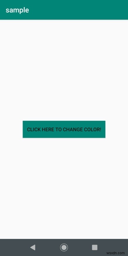 クリックしたときにAndroidのボタンの色を変更するにはどうすればよいですか？ 