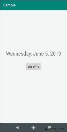 Androidのdatepickerダイアログで日付を設定するにはどうすればよいですか？ 