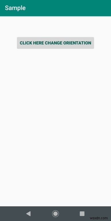 Androidのボタンを使用してプログラムで画面の向きを変更するにはどうすればよいですか？ 