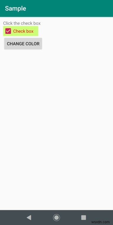 Androidのチェックボックスの色を変更するにはどうすればよいですか？ 
