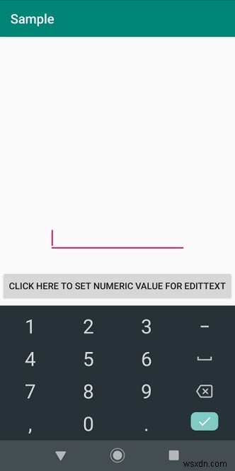 Androidでedittextの数値のみを設定するにはどうすればよいですか？ 