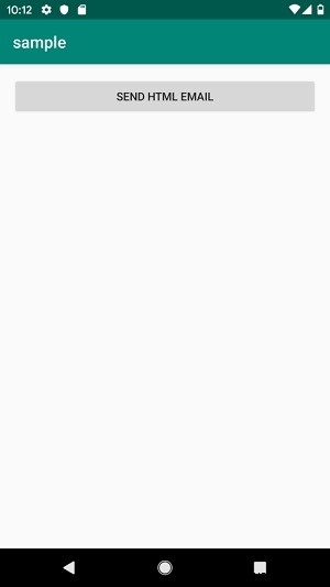 Androidアプリを使用してHTMLメールを送信するにはどうすればよいですか？ 