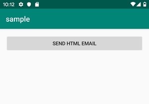 Androidアプリを使用してHTMLメールを送信するにはどうすればよいですか？ 
