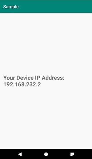 プログラムでAndroidデバイスのIPアドレスを取得するにはどうすればよいですか？ 