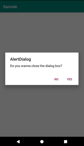 Androidのダイアログボックスの外側をクリックしてダイアログを閉じるにはどうすればよいですか？ 