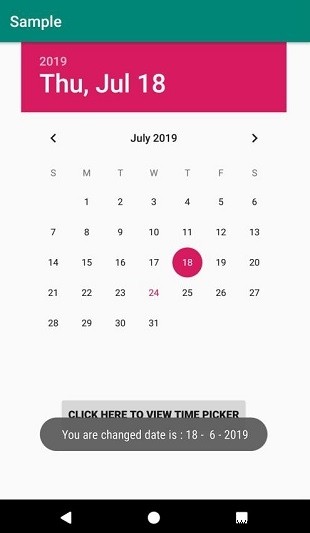 Androidで日付と時刻のチェンジャーリスナーを書く方法は？ 
