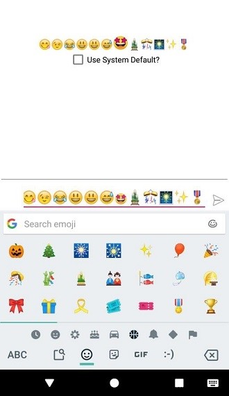 絵文字キーボードをAndroidアプリに統合するにはどうすればよいですか？ 