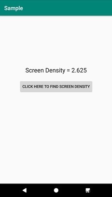 Androidでプログラムで画面DPIを取得するにはどうすればよいですか？ 