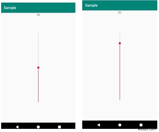 Androidで垂直シークバーを機能させる方法は？ 