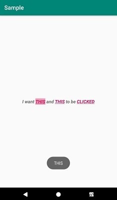 Android TextViewの一部をクリック可能として設定するにはどうすればよいですか？ 