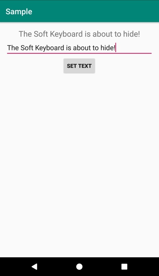 edittextの外側をクリックした後、Androidでソフトキーボードを非表示にする方法は？ 