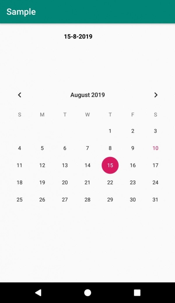 AndroidアプリでcalendarViewクラスを使用してカレンダーウィジェットを使用するにはどうすればよいですか？ 